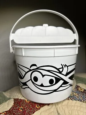 McDonalds HALLOWEEN BUCKET 2023 White Mummy Happy Meal Pail With Stickers • $9.99