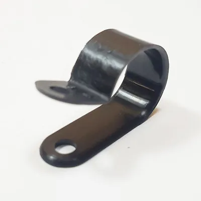 £1.77 • Buy Nylon Black Plastic 19.0mm 3/4  P Clip Pclip Clamp Hose Cable Holder Conduit