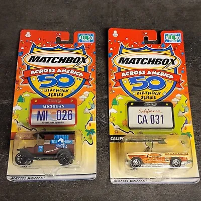 Matchbox Across America 50th Birthday Series California 1955 Bel Air Model T Lot • $10.99