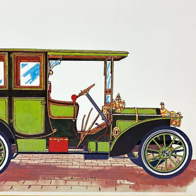 Vintage 1960s Green Packard 30 Limousine 1908 Art Print • $7.50