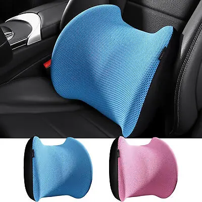 Lumbar Support Pillow Memory Foam Lumbar Support Cushion Office Chair Car Seat • £19.19