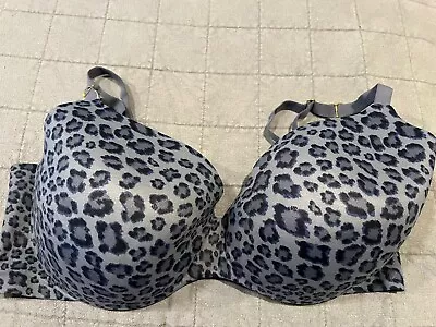 Incredible By Victoria Secret Lined Perfect Coverage Bra 40DDD Animal Print Sexy • $17