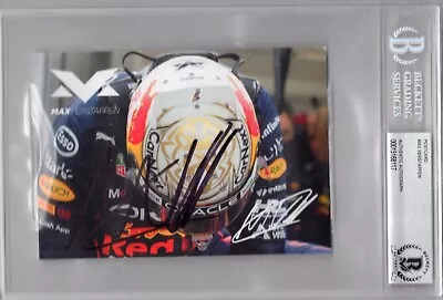 Max Verstappen Signed Auto Autographed Red Bull F1 Champion On Card JSA BAS BGS • $50