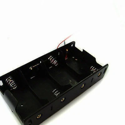 £3.16 • Buy 1 X Battery Holder Case 4x D 6.0V 6V With 6  Leads Box