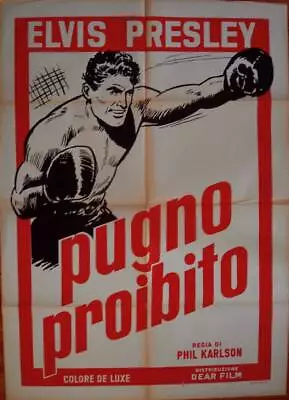 KID GALAHAD ELVIS PRESLEY Italian 2F Advance Movie Poster 39x55 CHARLES BRONSON • $350