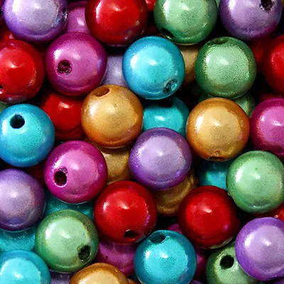 Wholesale Miracle Beads 4mm 6mm 8mm Round Red Blue Green Purple Gold Colors • $7.99