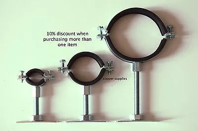 £7.10 • Buy  Rubber Lined Munsen Ring Soil Down Pipe Steel Rubber Lined Stand Off Bracket