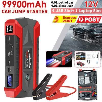 $75.99 • Buy Portable 99900mAh Car Jump Starter Power Bank Pack Battery Charger Booster 12V