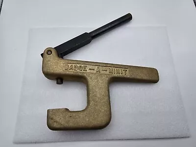 Vintage Metal BADGE-A-MINIT Hand Press Button Maker Hand Held Craft Tool • $23.95