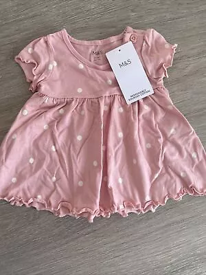 M&S Baby Girls Pink Dress - 0-3months • £5