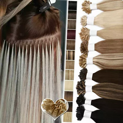 100/200S Remy Nail U-Tip Human Hair Extensions Keratin Pre Bonded THICK Straight • $79.73