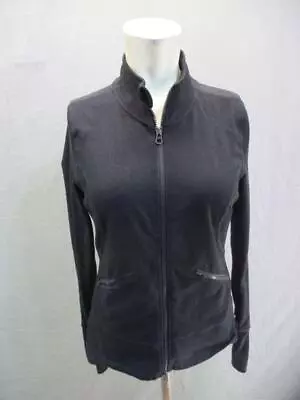 Zella Size S Womens Black Full Zip W/Pockets Thumb Holes Track Jacket 1R392 • $19.99