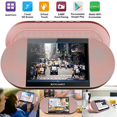 7  Touch Screen Android Tablet PC W/ 25W Wireless Speaker Quad Core Front Camera • $68.52