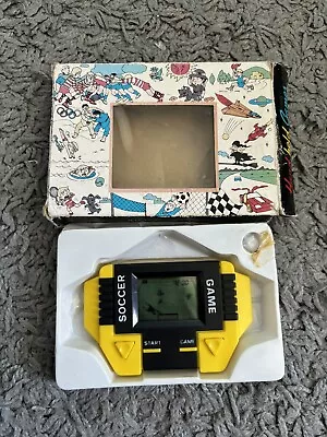 BOXED Vintage LCD Soccer Game Handheld *FULLY WORKING* GREAT CONDITION • £9.99