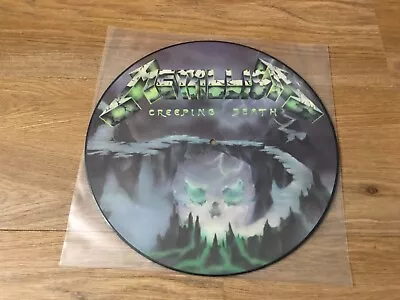 METALLICA Creeping Death PICTURE DISC Vinyl LP 1984 2nd Press Barcode Edition • $99.99