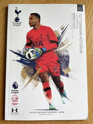 £1.10 • Buy Match Day Programme TOTTENHAM HOTSPUR (SPURS) V LIVERPOOL 27/08/2016