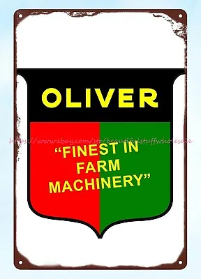 Bar House Pub Studio Plaques Oliver Tractor Farm Machinery Metal Tin Sign • $18.89