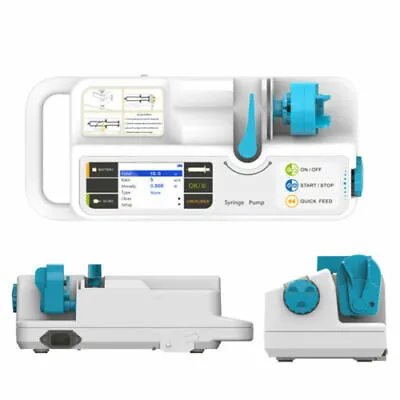 Portable Infusion Syringe Pump Injection Machine Visual Alarm KVO SP950 NEW • $319