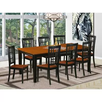 9  PC  Dining  Room  Set-Dining  Table  With  8  Wooden  Dining  Chairs • $969.65