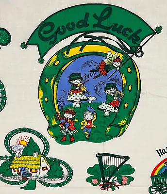 $5 • Buy Vintage Wamsutta Hallmark Cards Irish Sewing Appliqué St. Patricks Day Panel
