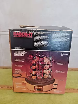 Vintage (1980’s) Wear-Ever Kabob-it Electric Hot Hors D’Oeuvre/Meal Maker. • $24.99