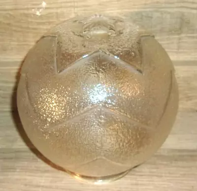 Antique Vintage Art Deco Star Pattern Glass Globe Ball Shade For Light Fixure • $58.49