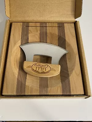 The Great Alaska Company ULU Knife And 9” Genuine Hardwood Chopping Bowl Set • $35