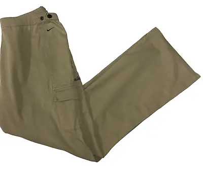 NIKE Women Size 8 - 10AU W70cm Cargo Hiking Pants Cotton Pockets Casual Khaki • $32.90