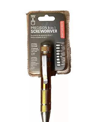 KIKKERLAND Precision 8-in-1 Screwdriver Pen Set - Gold • $17.95