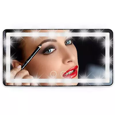 Car Visor Vanity MirrorCar Makeup Mirror With 60 LED LightsCar Cosmetic Mirror • $28.38