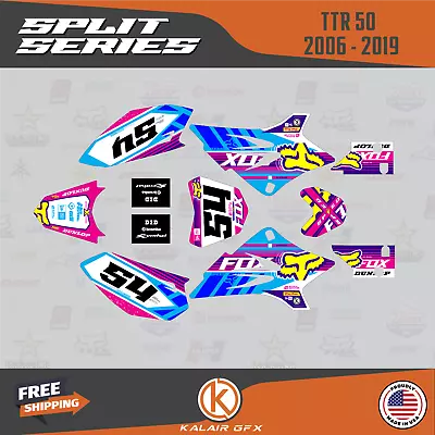 $84.99 • Buy Graphics Kit For Yamaha TTR50 (2006-2023) TT-R50E TTR50 Split Series - Pink