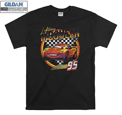 Lightning McQueen Vintage Race T-shirt Gift Hoodie T Shirt Men Women Unisex A162 • £12.95