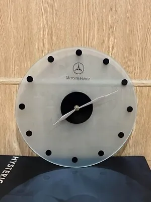 Mercedes-Benz Novelty Glass Wall Clock Not For Sale Used Very Good From Japan • $97.60