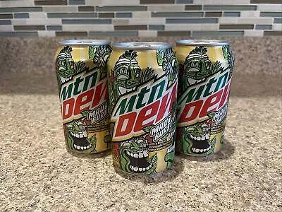 Mountain Dew Maui Burst Pineapple Soda Mt 2023 3 Cans Lot 12oz New Limited DG 12 • $9.99