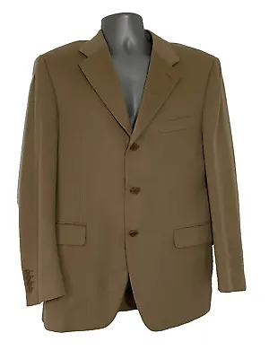 Canali Tan Camel Smart Camel Hair Blazer Size 52r Uk 42r • £99.99