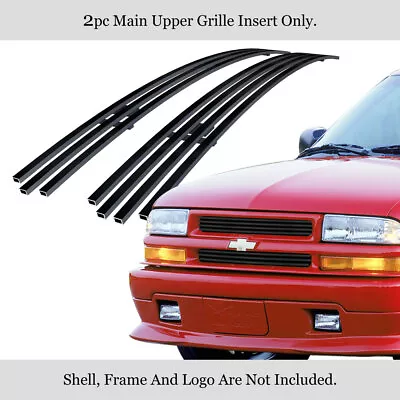 Fits 1998-2005 Chevy Blazer/98-04 S-10 Main Upper Stainless Black Billet Grille • $43.99