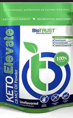 Biotrust Keto Elevate C8 MCT Oil Powder Unflavored 6.35oz BB 11/2023 • $35