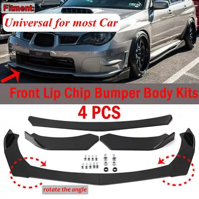 For Holden VE & VF Commodore Front Bumper Lip Spoiler Splitter Body Kit Black ST • $43.95