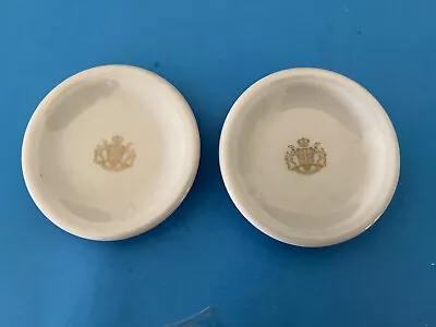 (2)  MCM Jean Luce Paris Schonwald Butter Dishes  Spendid For Ever  Royal Crest • $23