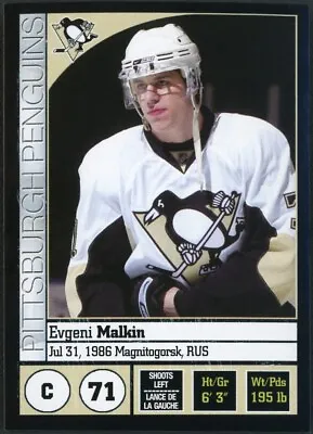 2008-09 Panini NHL Hockey Stickers Evgeni Malkin #102 Pittsburgh Penguins • $2