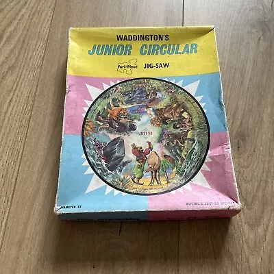 VTG Waddington's Junior Circular Jigsaw Kipling's Just So Stories • £3.99