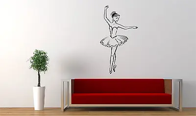 Ballerina Dancer Transfer Vinyl Wall Art Decal Sticker Decor Crafts W31  • £7.99