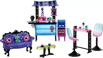 Monster High The Coffin Bean Playset With Cafe Furniture Accessories & Pets NEW • $59.99