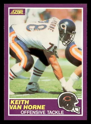 Keith Van Horne 1989 Score Supplemental Card #405S Chicago Bears • $0.99