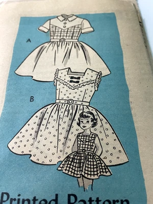 $2.99 • Buy Vintage SEWING PATTERN Mail Order LITTLE GIRL'S PARTY DRESS 1950's COMPLETE