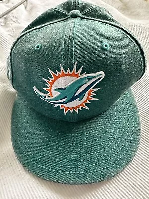 Miami Dolphins New Era Hat NEW Heathered Teal Embroidered Logo OSFM • $25