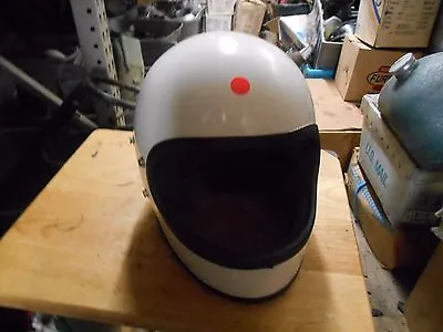 NOS Vintage Retro Buco Solid White Medium Full Face Motorcycle Helmet 1825 4 • $169.09