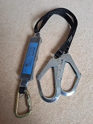 Fall Arrest Lanyard With Energy Absorber &  Hooks • £29.95