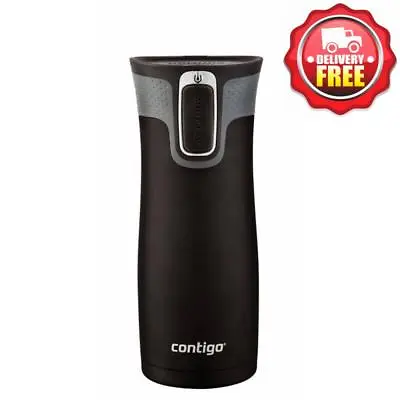 $39 • Buy Contigo West Loop Autoseal Insulated Thermo Coffee Travel Mug Bottle 473ml Black