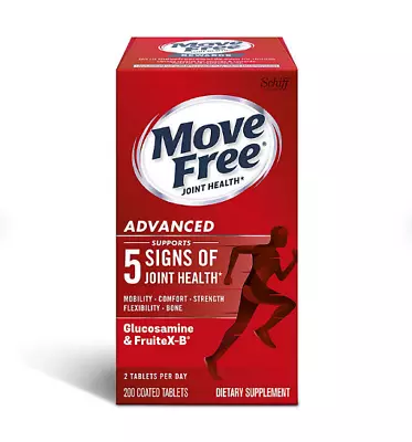 Move Free Advanced Glucosamine Joint Health Support Supplement Tablets 200 Ct. • $54.95